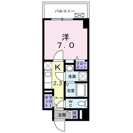 平野駅 徒歩1分 2階の物件間取画像